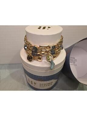 Bomb Party Spring Stacks 2026 Blooming In Grace Gold Plated Bracelet Set